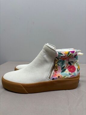 Keds x Rifle Paper Co. Cooper Suede Garden Party High Top Sneaker Bootie SZ 8